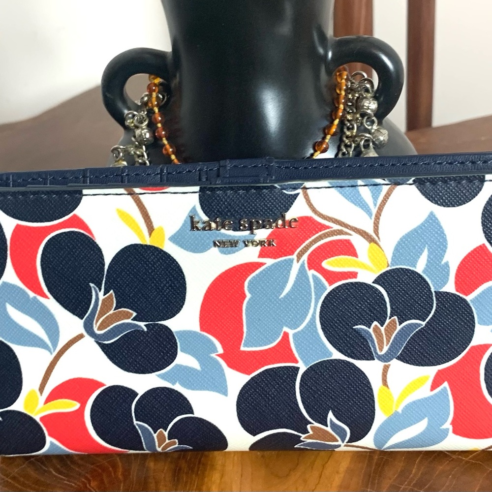 Kate Spade Breezy Floral Slim Bifold Wallet